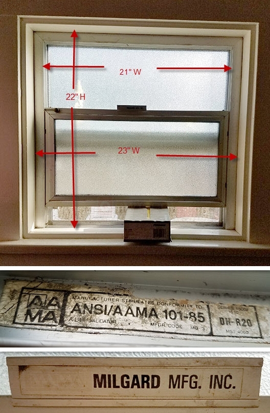Window dimensions