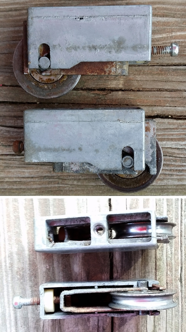 User submitted photos of a patio door roller.