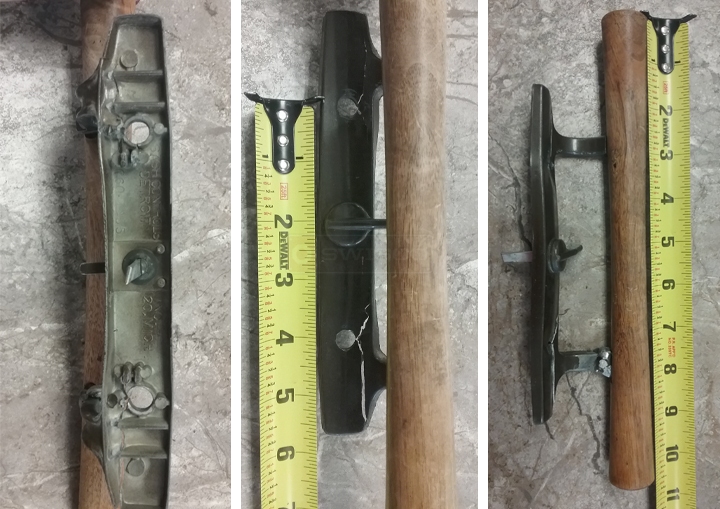 User submitted photos of patio door hardware.