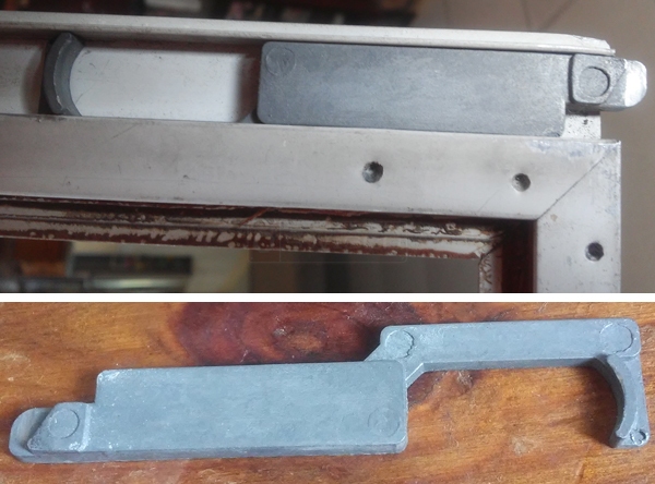 User submitted photos of window hardware.