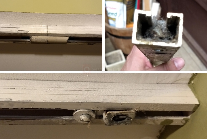 User submitted photos of closet hardware.