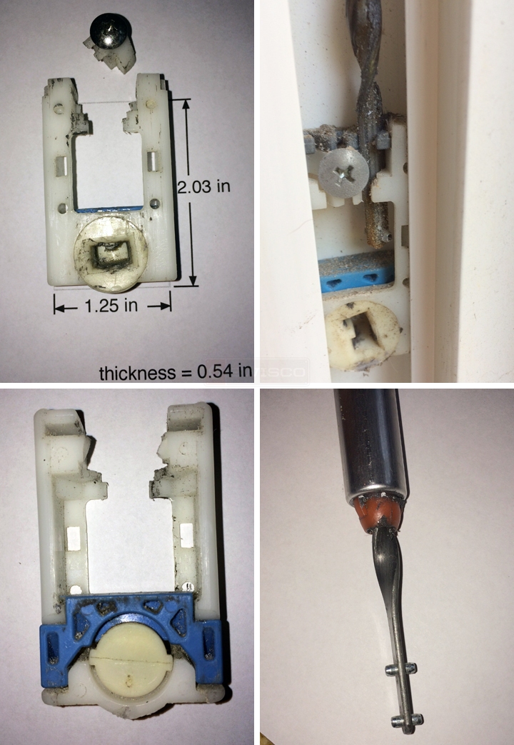 User submitted photos of window hardware.
