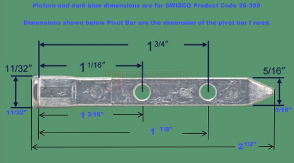 User submitted photos of a pivot bar.