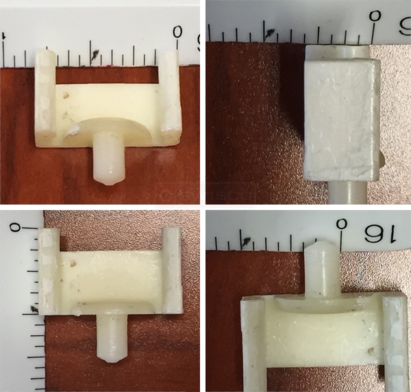 window grille clip white plastic