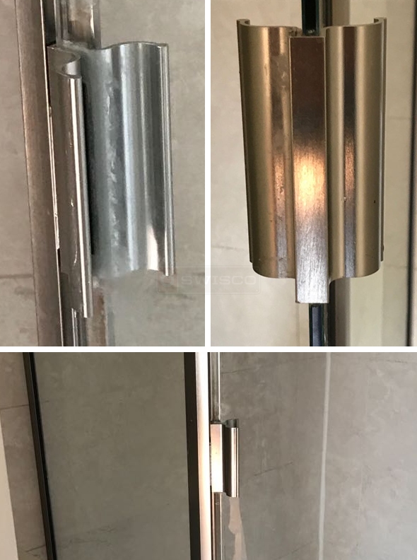 Shower door handle