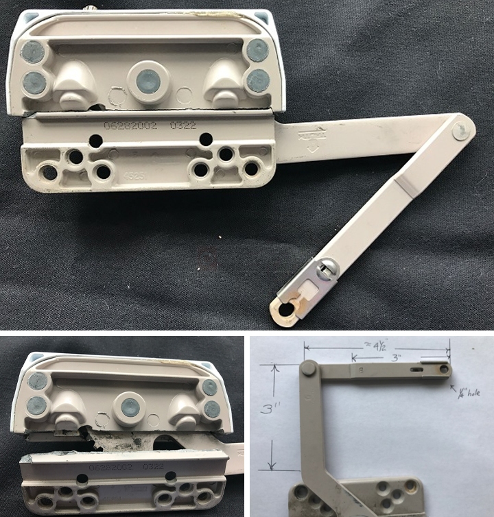 User submitted photos of a window operator.