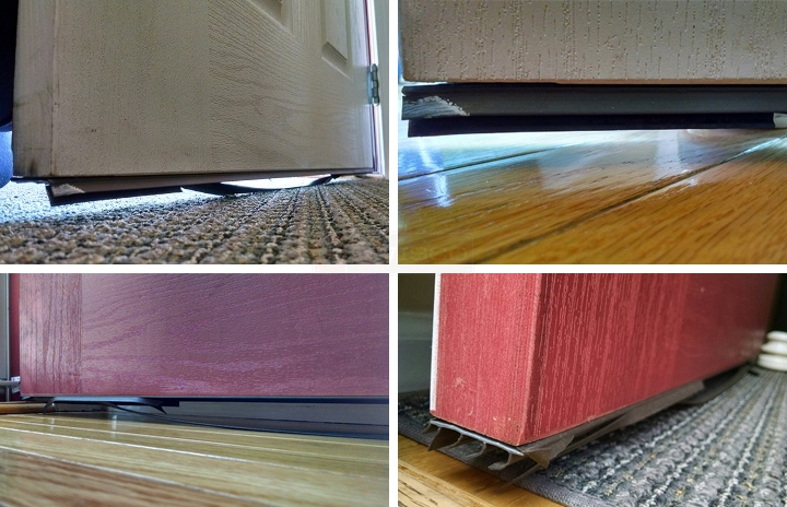 User submitted photos of a door sweep.