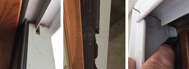 User submitted photos of weatherstripping.