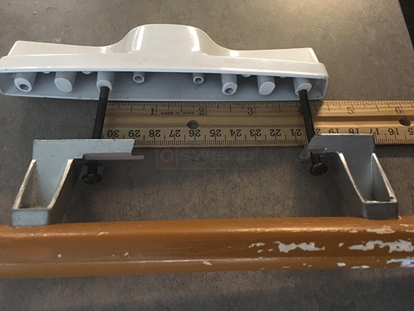 User submitted photos of patio door hardware.