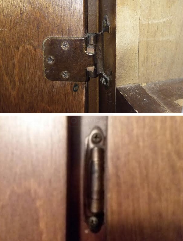 User submitted photos of a cabinet hinge.