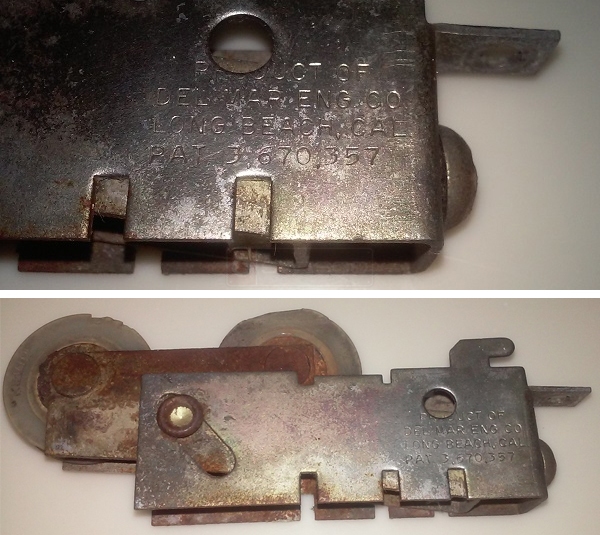 User submitted photos of a patio door roller.