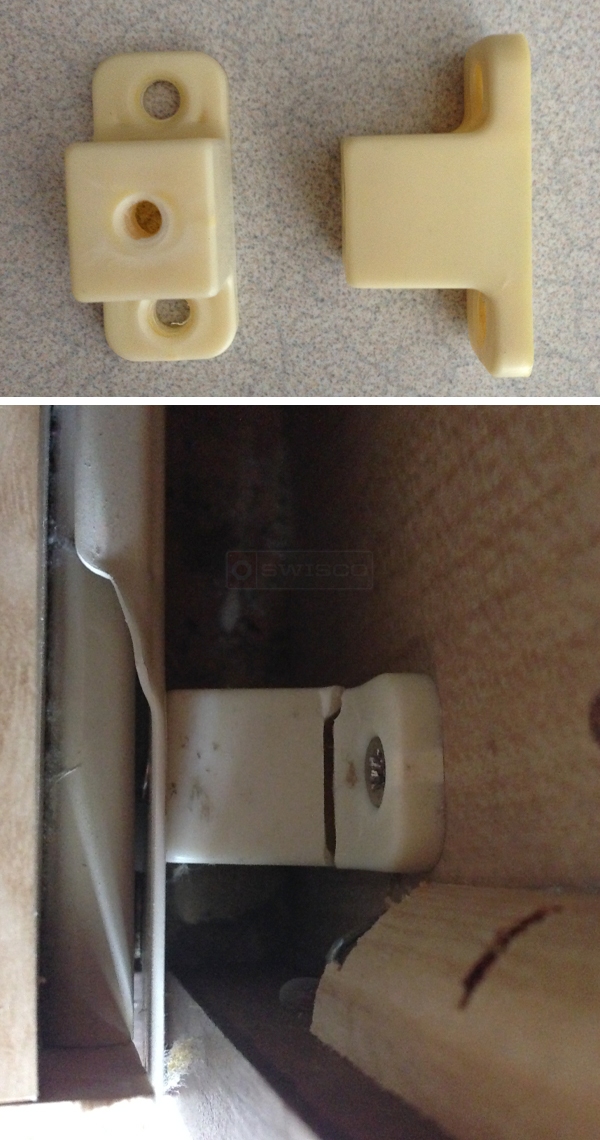 User submitted photos of drawer hardware.