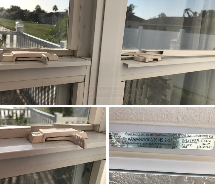 User submitted photos of window hardware.