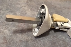 User submitted photos of a storm door handle.