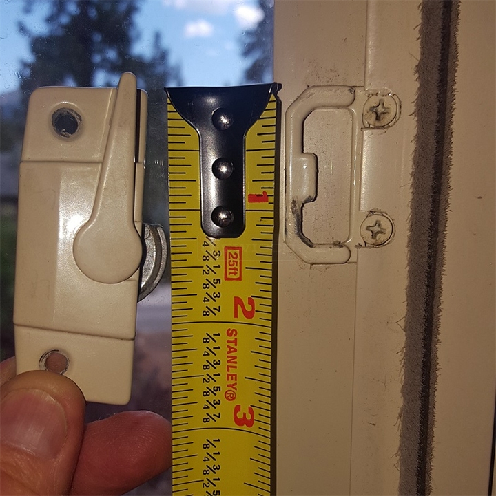 User submitted photos of a window lock & keeper.
