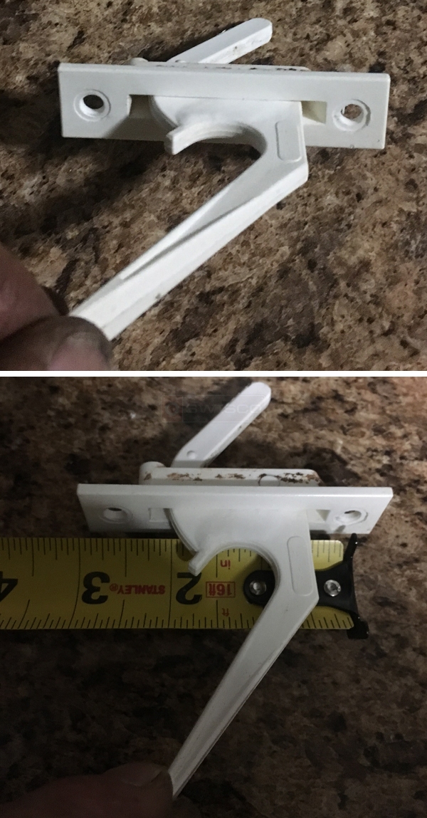 User submitted photos of a window lock.