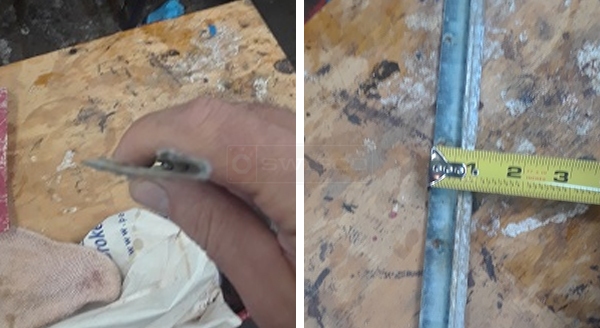 User submitted photos of a door sweep.