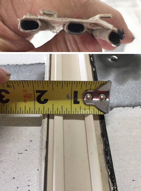 User submitted photos of a door sweep.