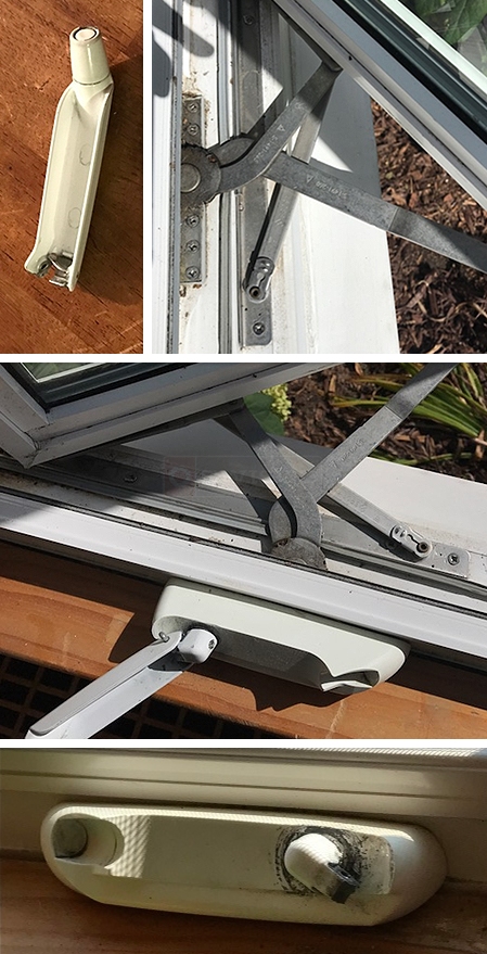 Window crank hardware