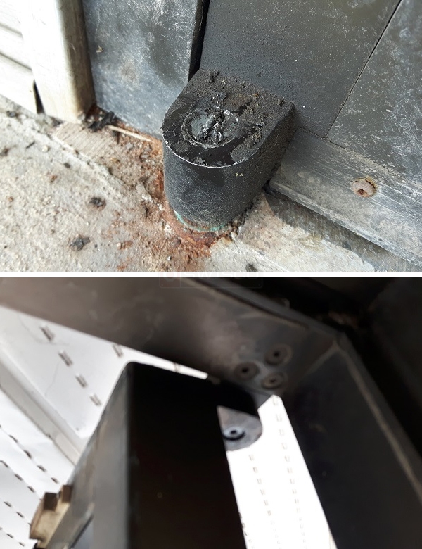 User submitted photos of commercial door hardware.