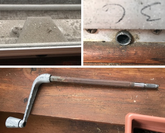 Window crank hardware