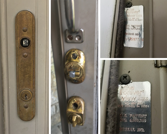 The forever view storm door handle. Inside and outside hardware is