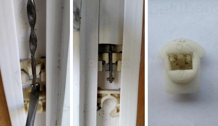 User submitted photos of window hardware.