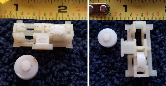 Sliding roller assembly