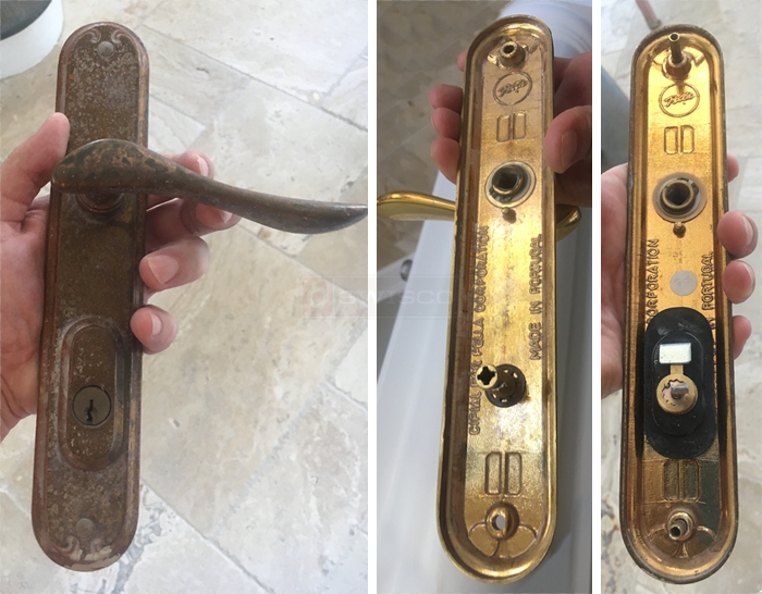 Pella double door handles
