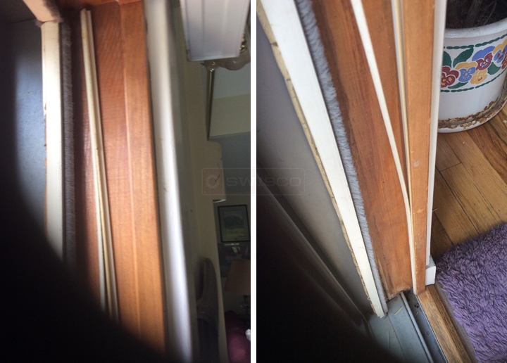 User submitted photos of weatherstripping.