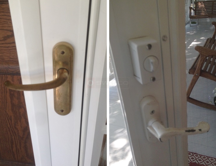 Storm door handle