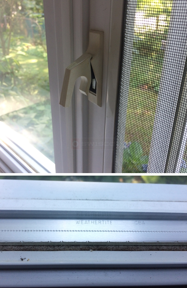 Casement window lever for WeatherTite vinyl windows