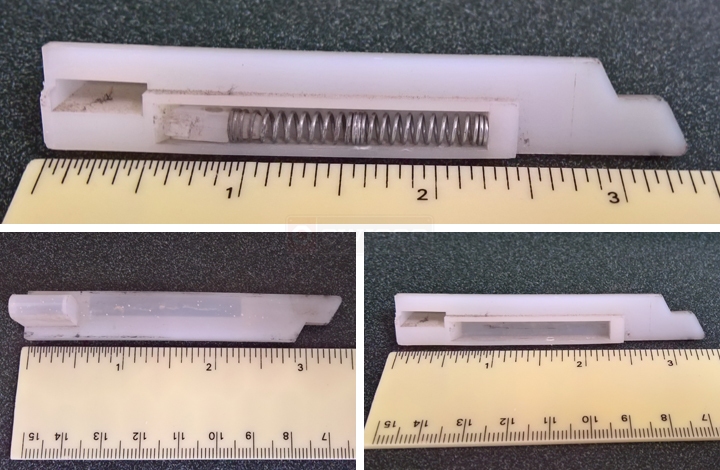 User submitted photos of storm window hardware.