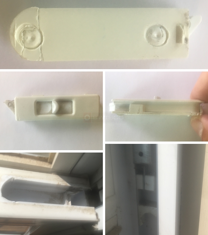 User submitted photos of window hardware.