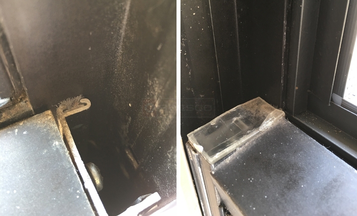 User submitted photos of window hardware.