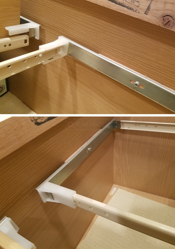 User submitted photos of drawer hardware.