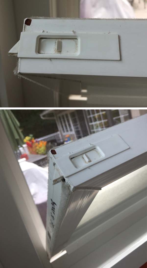 User submitted photos of a tilt latch.