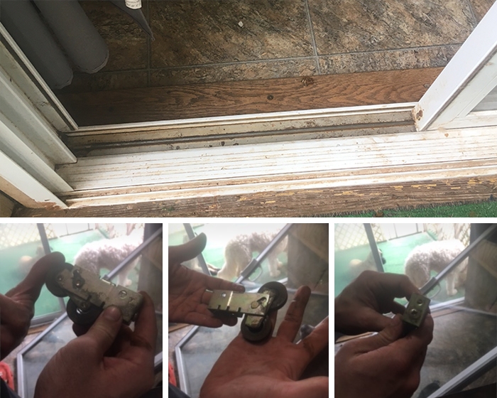 Patio door roller