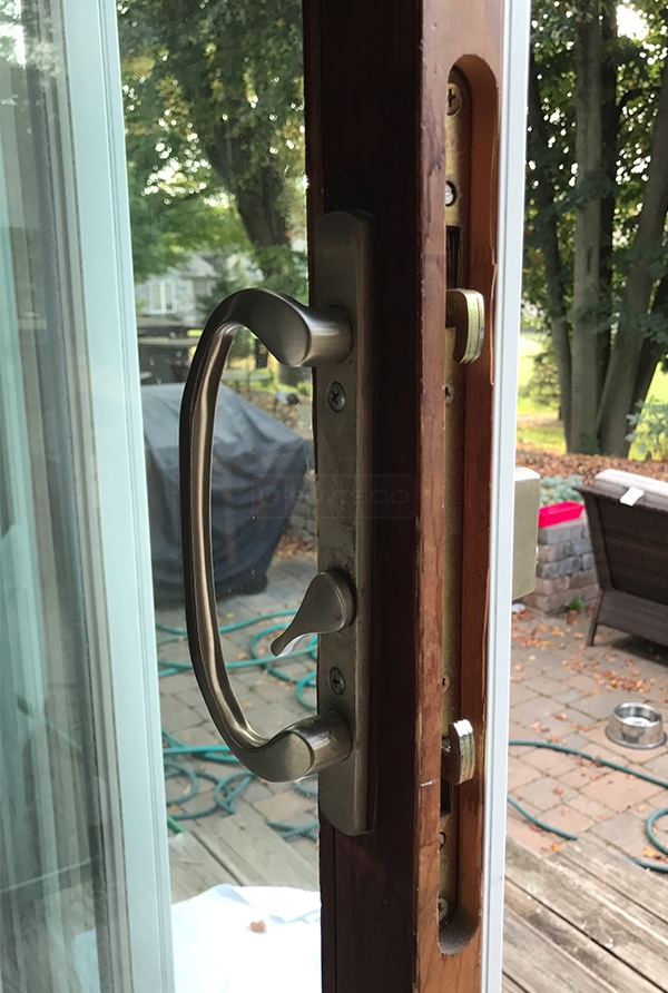 User submitted a photo of a patio door handle.