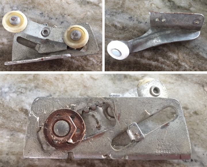 User submitted photos of a door roller.