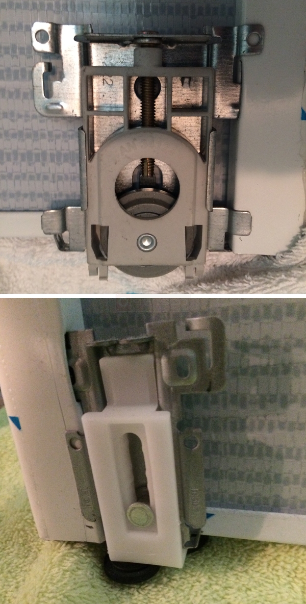 User submitted photos of closet hardware.