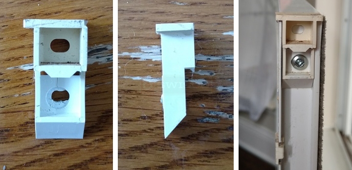 User submitted photos of a top sash guide.