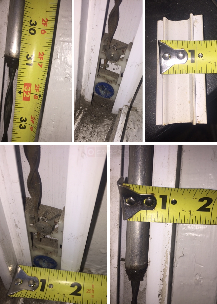 User submitted photos of window hardware.