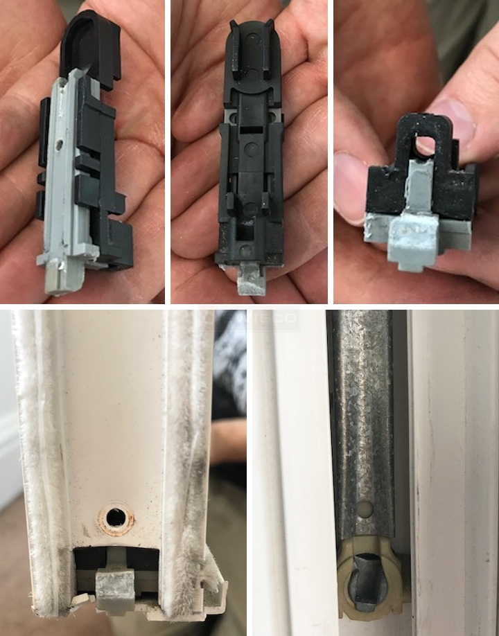 User submitted photos of window hardware.