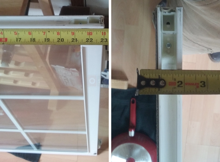 User submitted photos of a top sash guide.