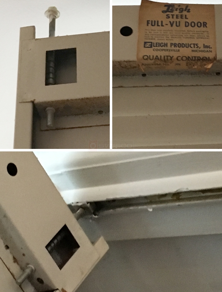 User submitted photos of bi-fold door hardware.