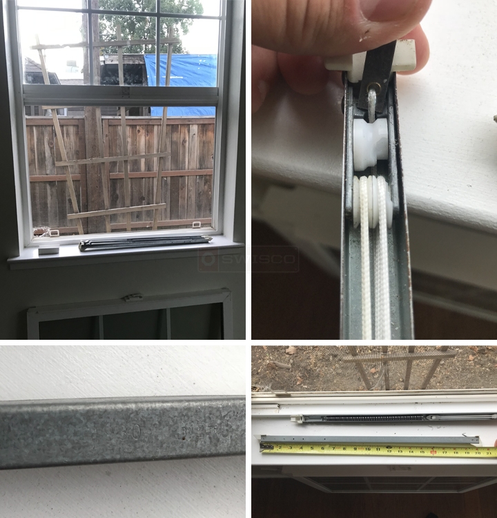 User submitted photos of a window balance.