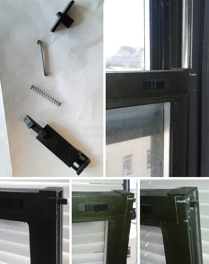 User submitted photos of window hardware.