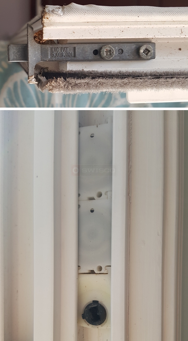 User submitted photos of window hardware.