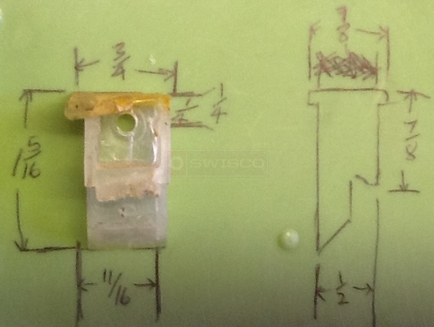 User submitted photos of a top sash guide.